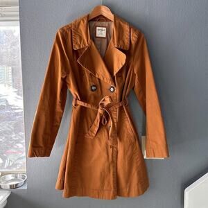 Camel Brown Tan Old Navy Classic Trench Coat